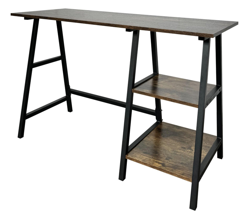 Computer Desk with 2-Tier Open Sided Shelves, CT 2413
