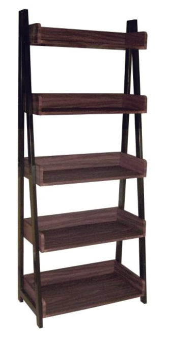 5 Tier Bookshelf in Dark Walnut Color, BS 1518