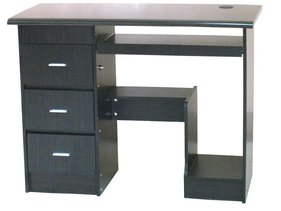Computer table with Pull out Keyboard Tray, CPU Holder and 3 Slide Drawers, SMP 310