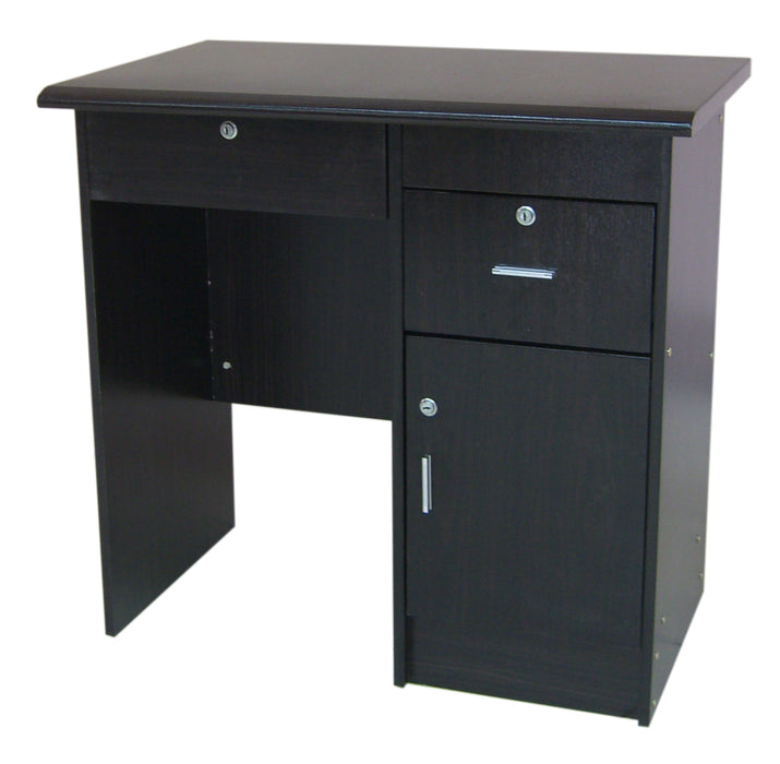 Office Table with Center & a Side Drawer with Cabinet, SMP 608