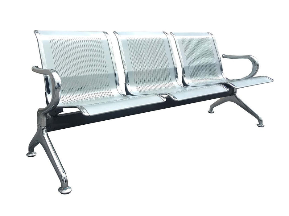 3 Seater Public Bench Seating, Steel, AC-X3s