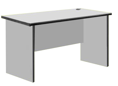 Side Table with PVC Edge, Light Grey Color, AS 450