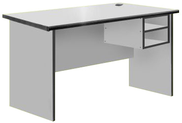 Office Typing Table in Light Grey, AS 451