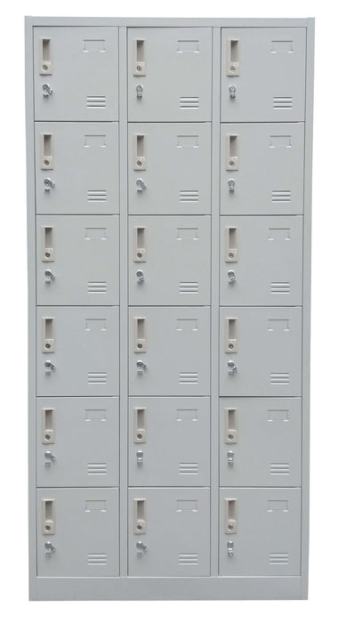 18 Door Locker Cabinet with Padlock Hasp and Name Plate, DL-1840