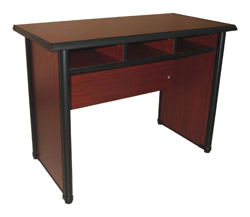 Side Table with Under Shelves in Cherry Walnut, L-90