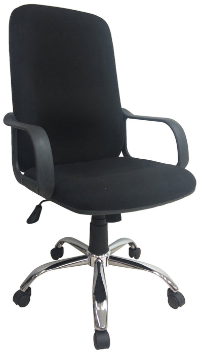 Highback Fabric Office Chair with Armrest, MCS 414C