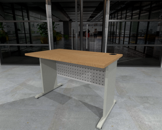 Cubix Metal Leg Table