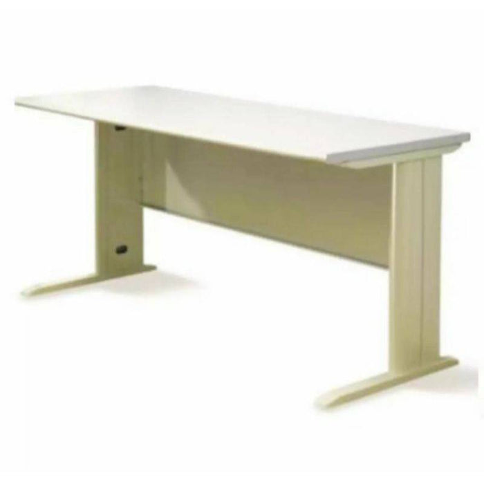 Steel Leg Writing Table Light Gray Top