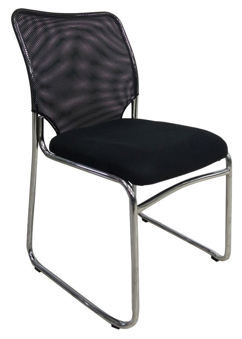 Mesh Visitor Side Chair, Black, VC 1209