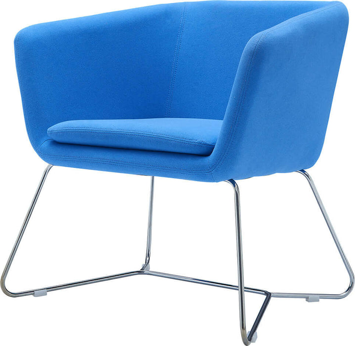 Bens Lounge Chair, Chrome Base