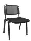 Mesh Visitor Side Chair, Black, 4-legged Chair, VC 1100