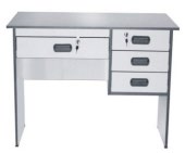 Office Desk with Center and 3 Side Drawers