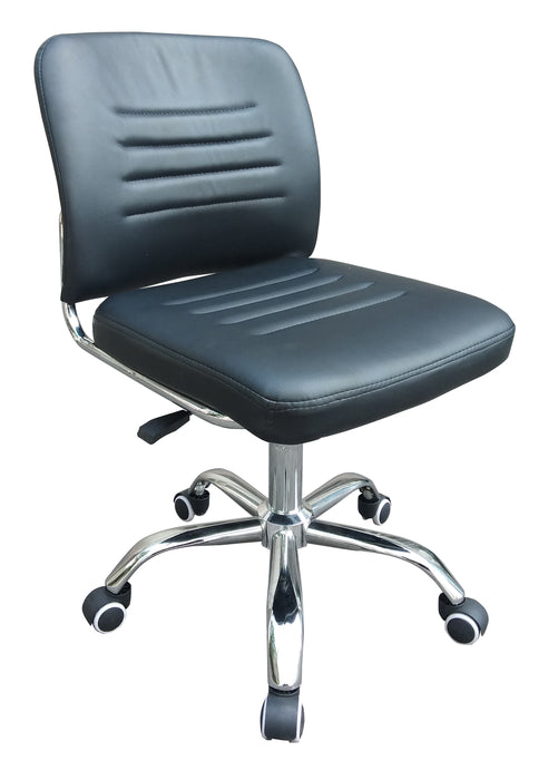 Lowback PU Leather Office Chair, Without Armrest