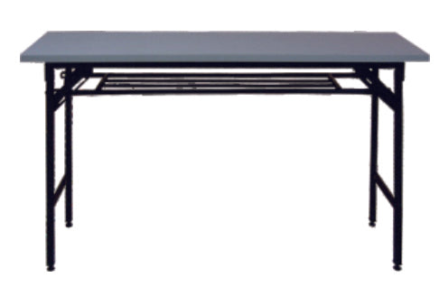 Folding Training Table with Shelf, Light Gray Top, 1200 mm Length