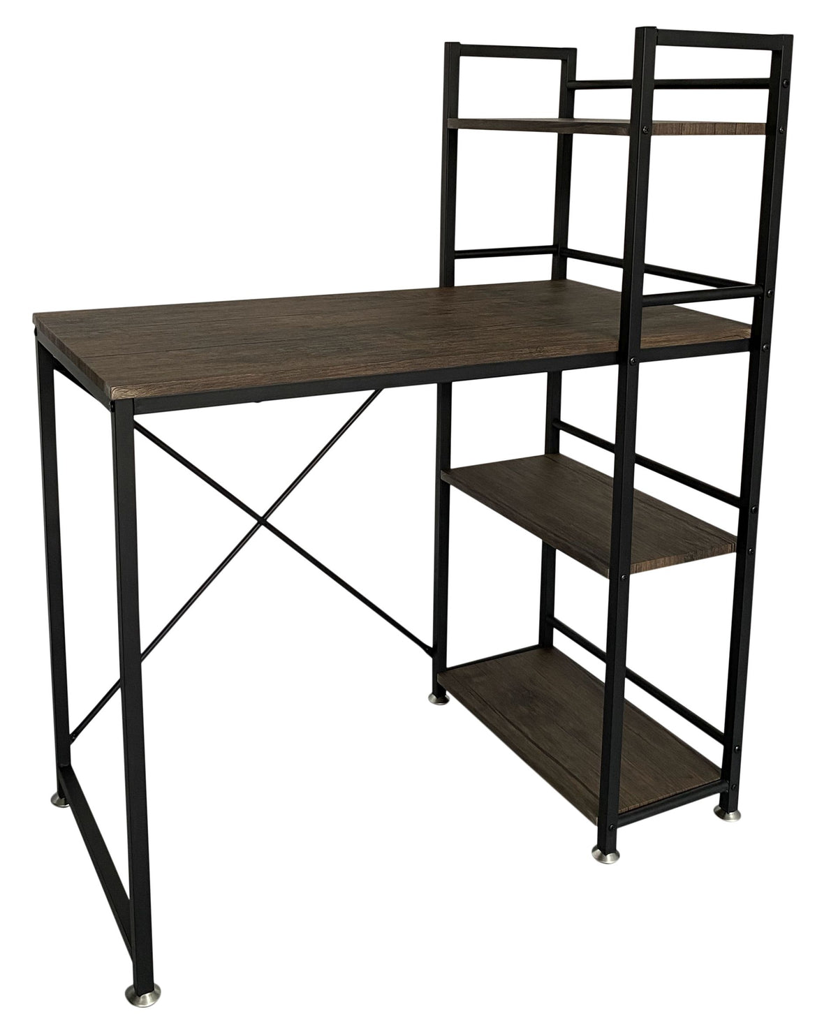 Modern Computer Table with Side Shelves, CT 2024