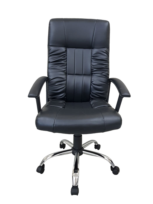 Manager Chair with Armrest and Chrome Base, MCS 450