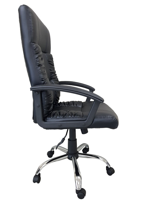 Manager Chair with Armrest and Chrome Base, MCS 450