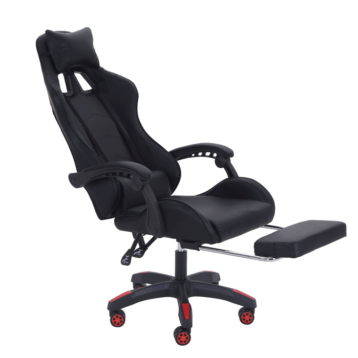 Gaming Chair with Footrest; PU Leather, GC 647