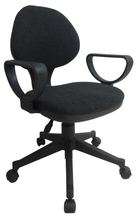 Midback Fabric Swivel Task Office Chair with Armrest, JG 207T301GA