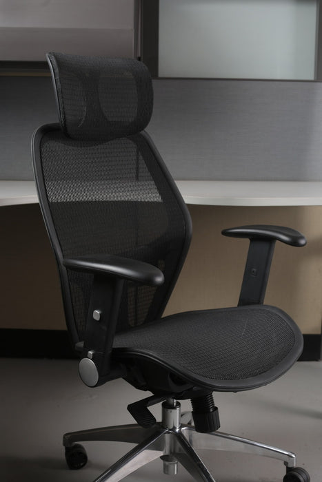 Full Mesh Executive Chair with Headrest, JG 701138GEA