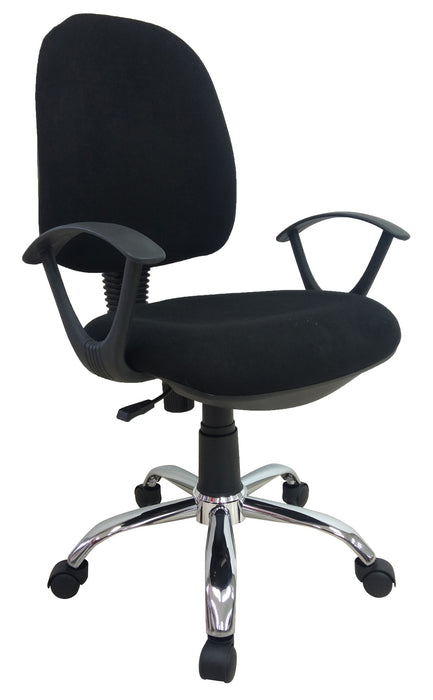 Midback Fabric Swivel Task Office Chair with Armrest