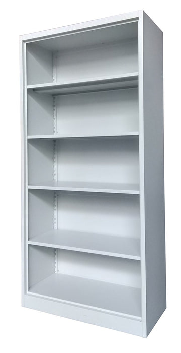Steel Storage Cabinet with Five Shelves, Light Gray