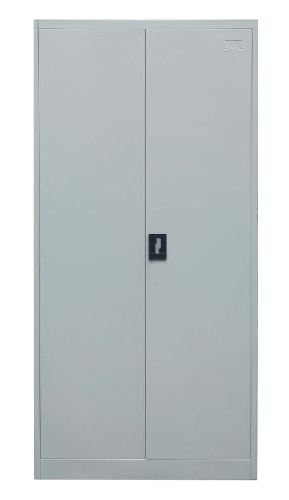 2 Door Steel Storage Cabinet with Five Shelves, Light Gray