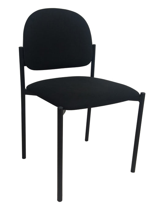 Side Waiting Fabric Chair, Black, VC 1000