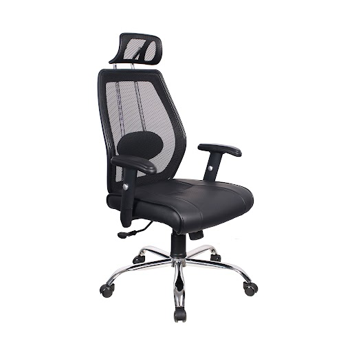 High back discount office chair black